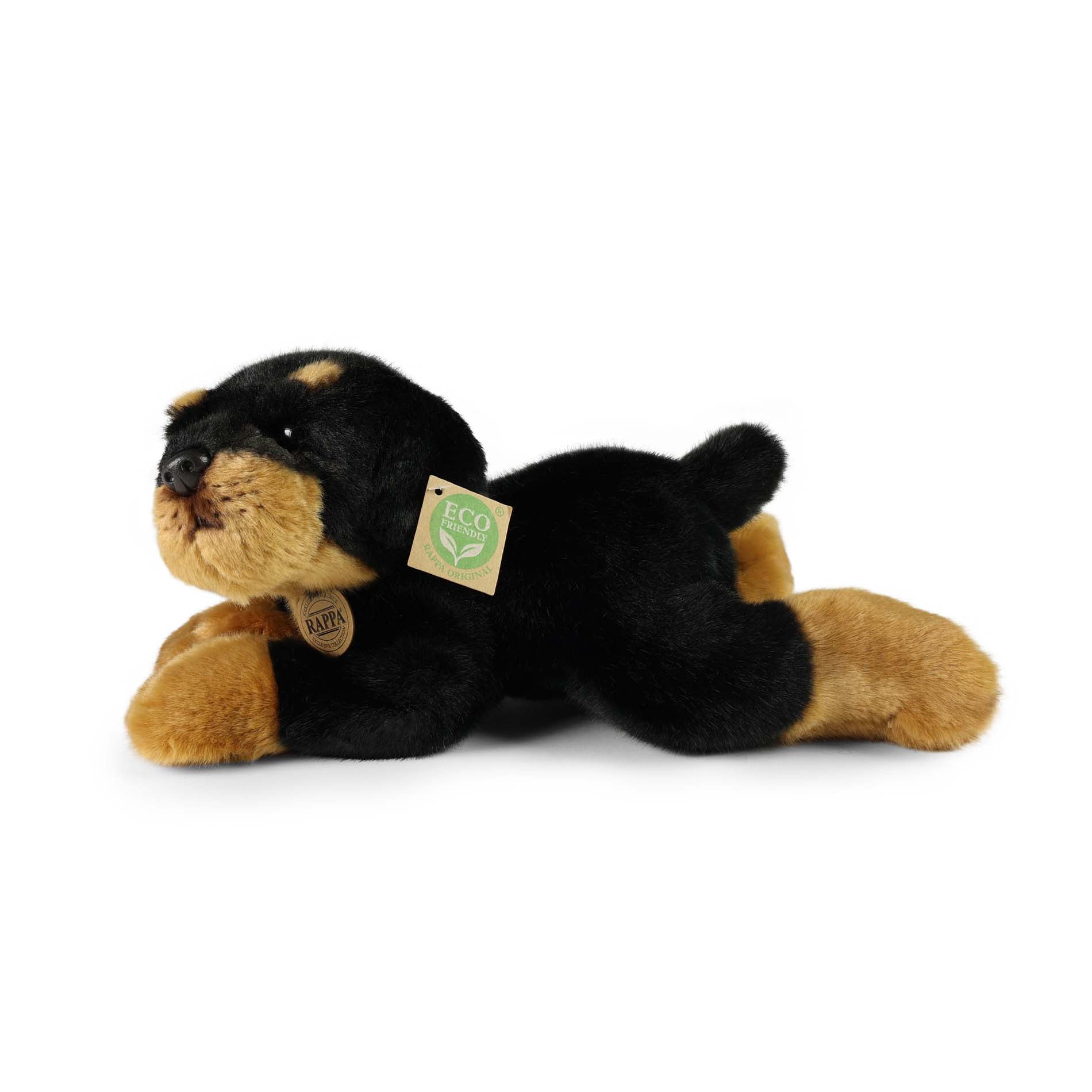 Plush Rottweiler dog 30 cm with recycled PET filling