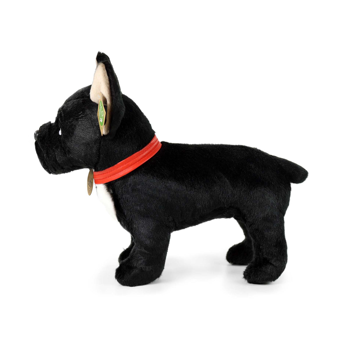 French Bulldog plush toy with collar 30 cm