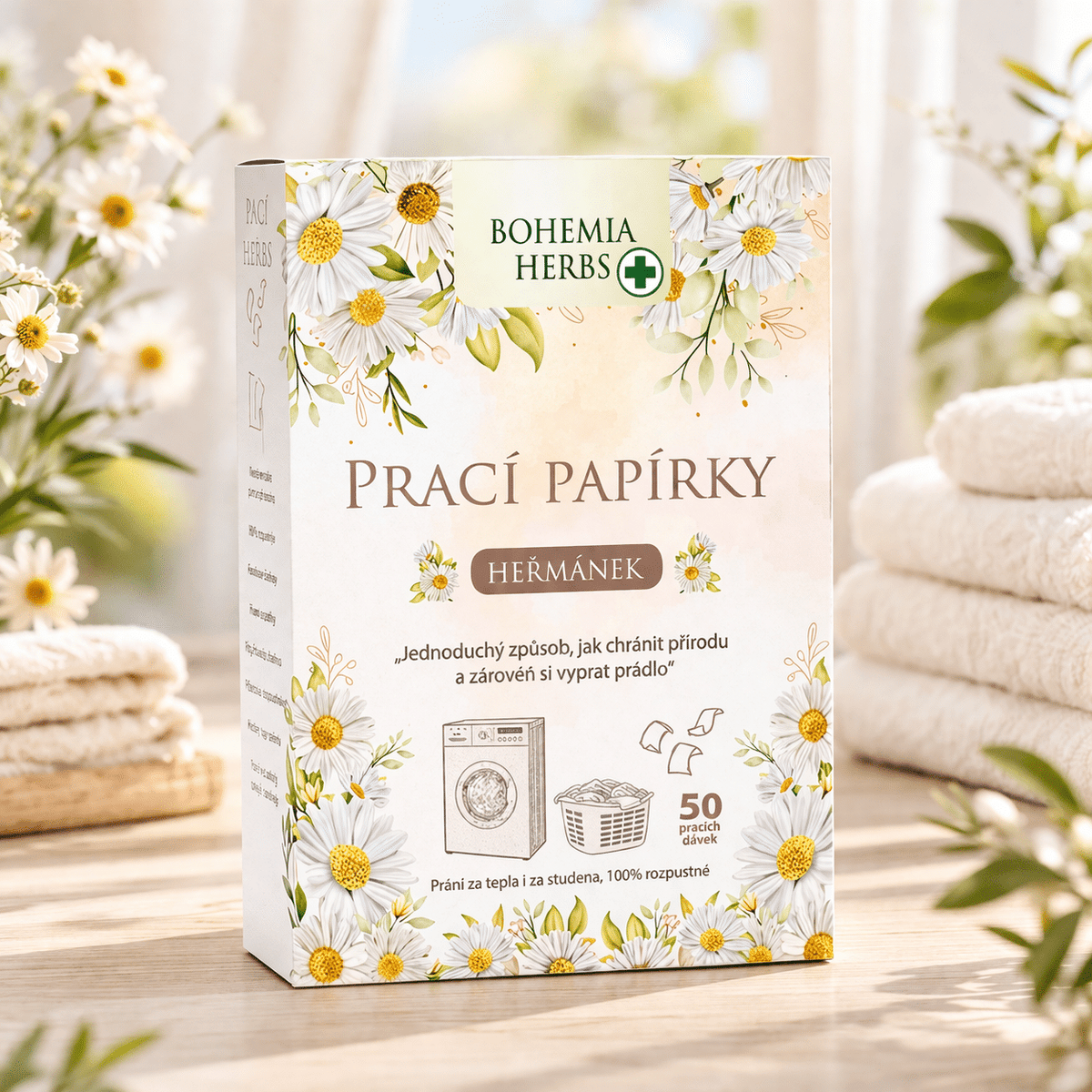 Chamomile-Scented Laundry Sheets – 50 Washes