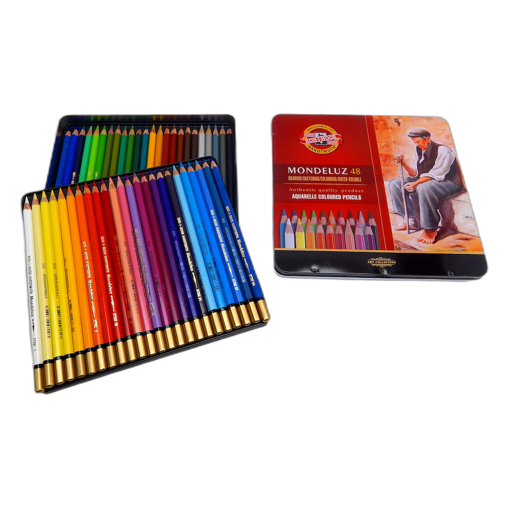 Koh-i-Noor Mondeluz Aquarell Pencils 48 in Tin