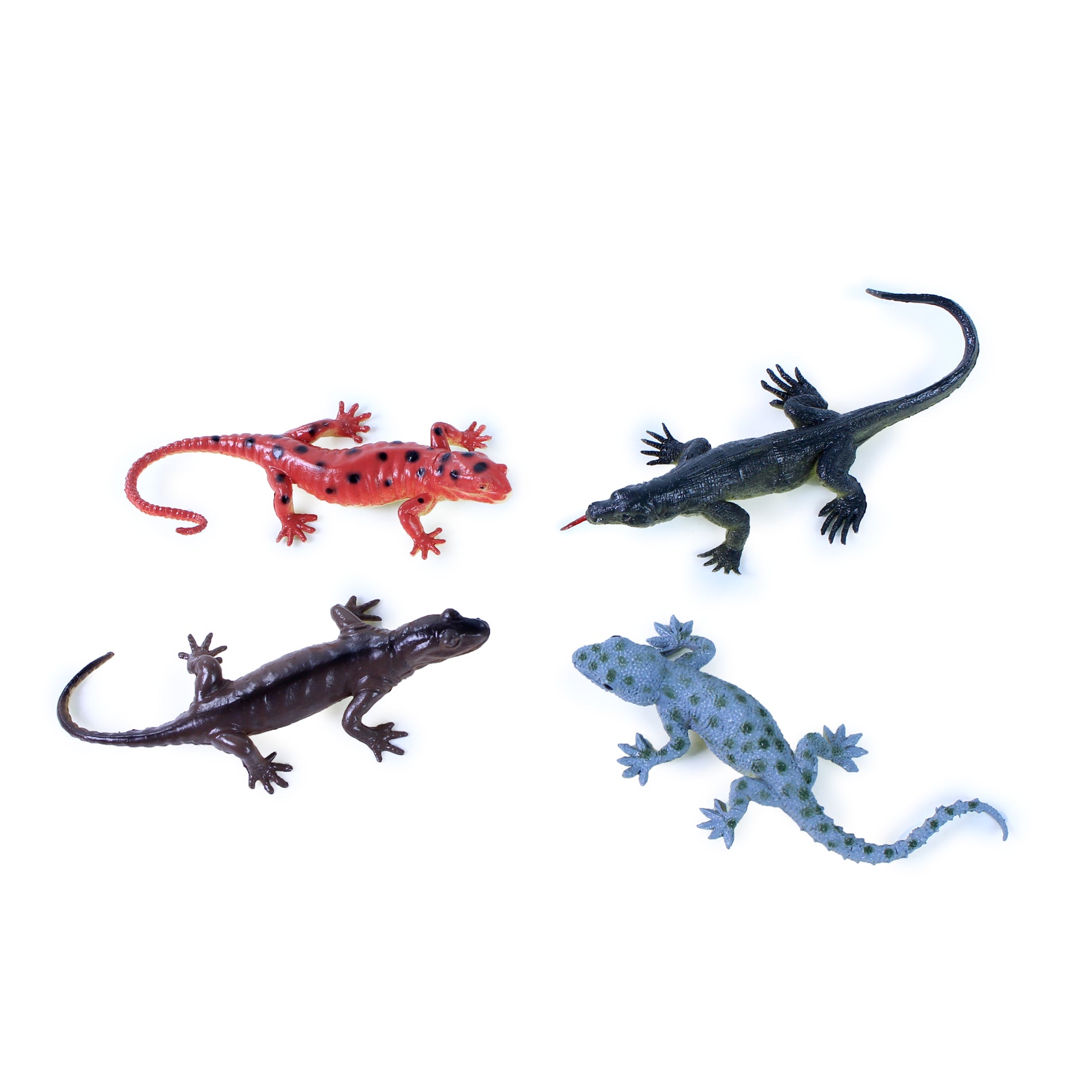 Lizard figures 4 pcs in a bag