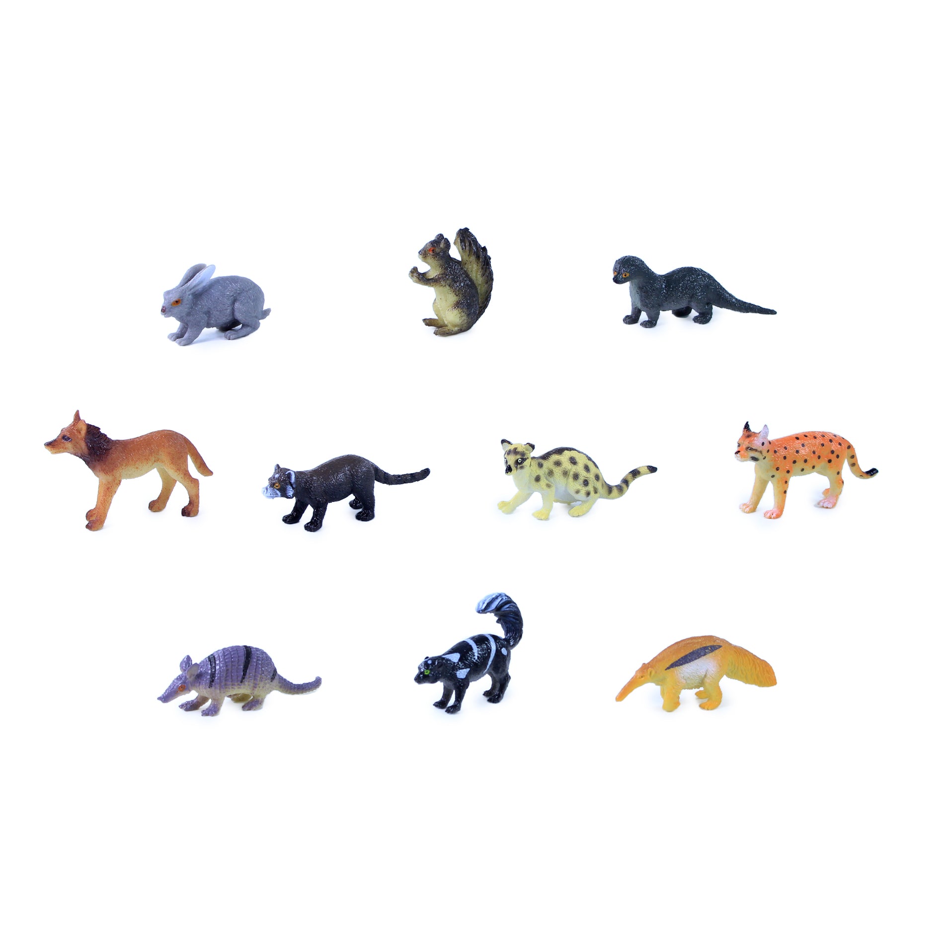 Forest animal figures set 10 pcs