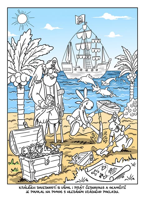 Colouring Book Bob and Bobek and the Time Machine A4 / Bob a Bobek