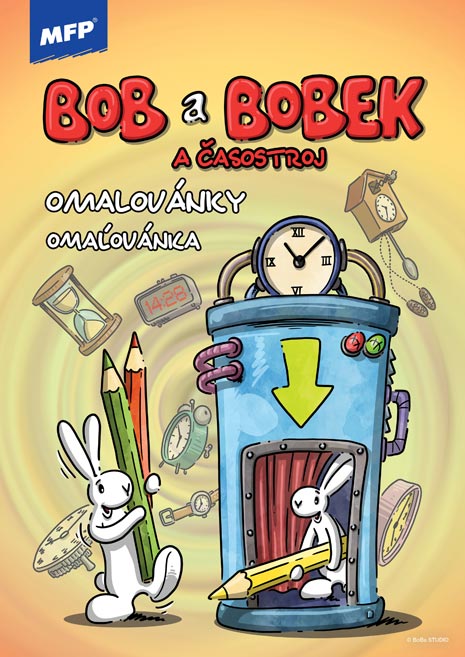Colouring Book Bob and Bobek and the Time Machine A4 / Bob a Bobek