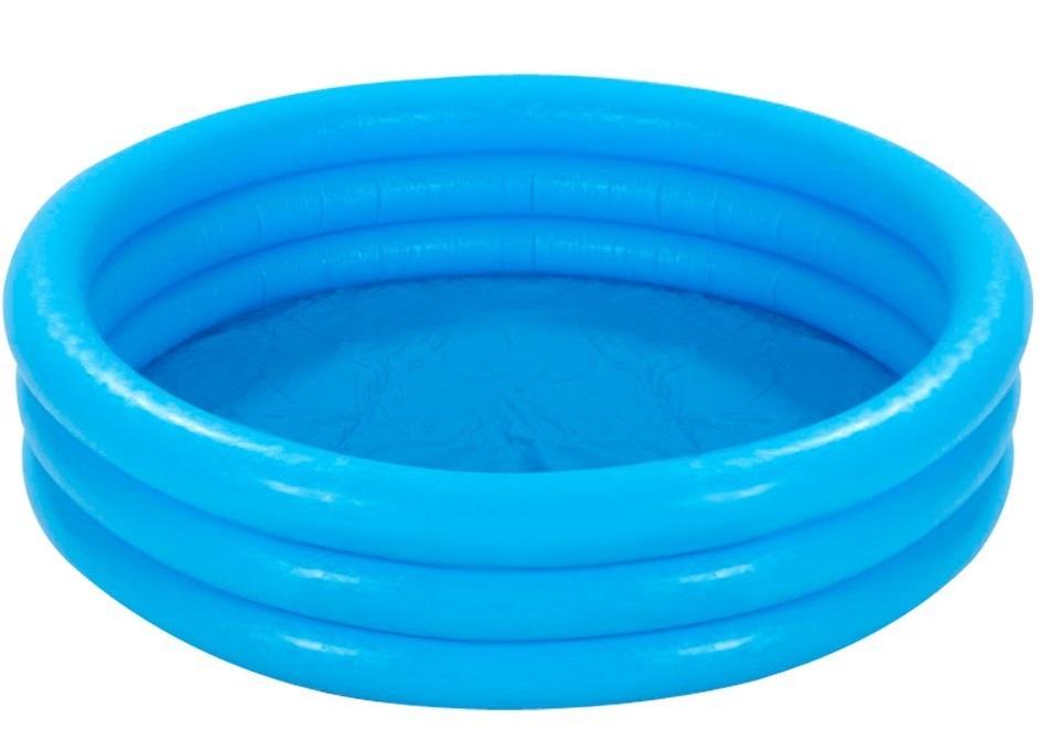 Blue inflatable pool 168 x 38 cm