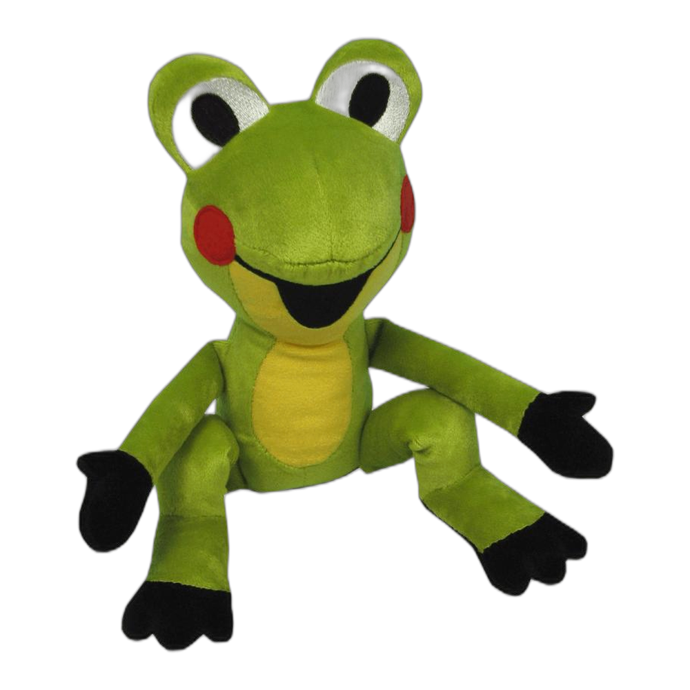 Frog 20 cm plush toy, sitting