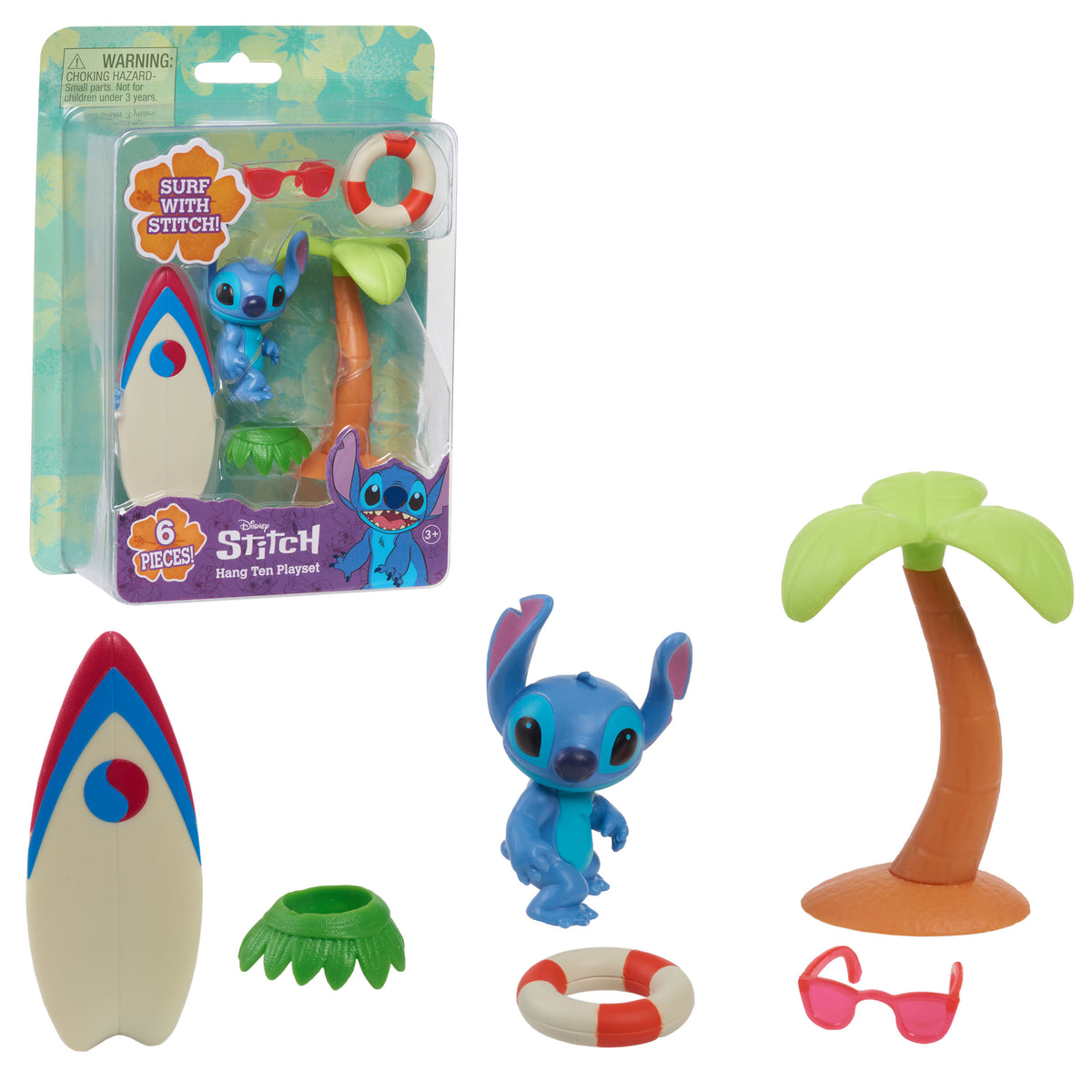 Stitch Hang Ten figure playset 6 pcs
