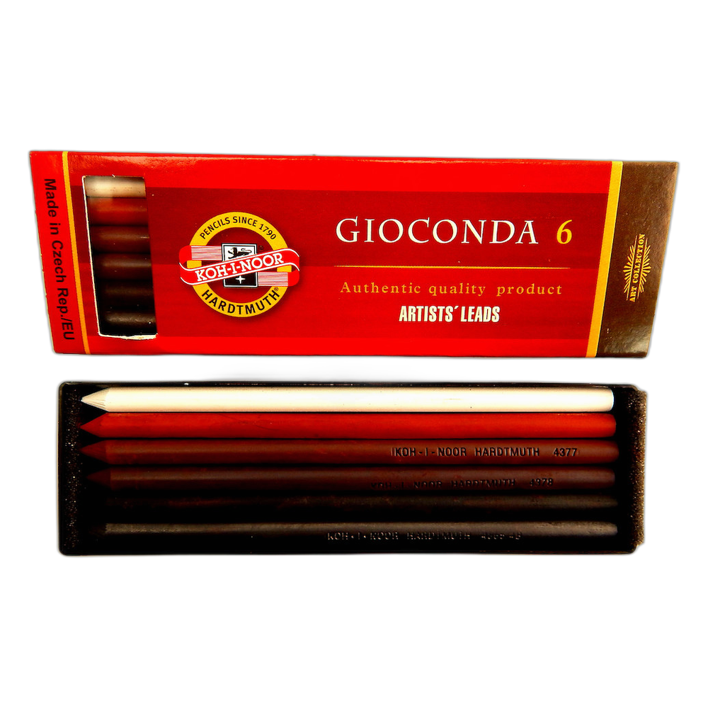 Koh-i-Noor Gioconda 4869/I Artist Drawing Leads 5.6 mm Set of 6
