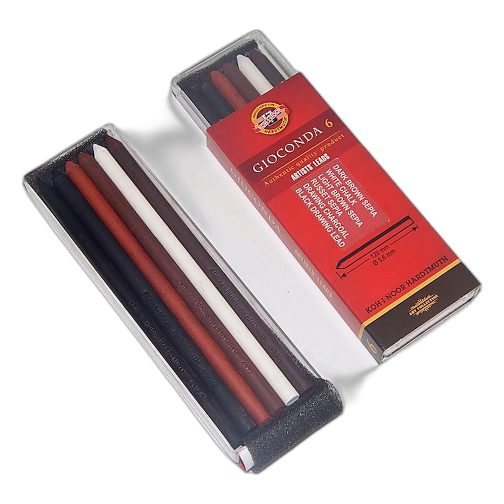 Koh-i-Noor Gioconda 4869/III Artist Drawing Leads 5.6 mm Set of 6