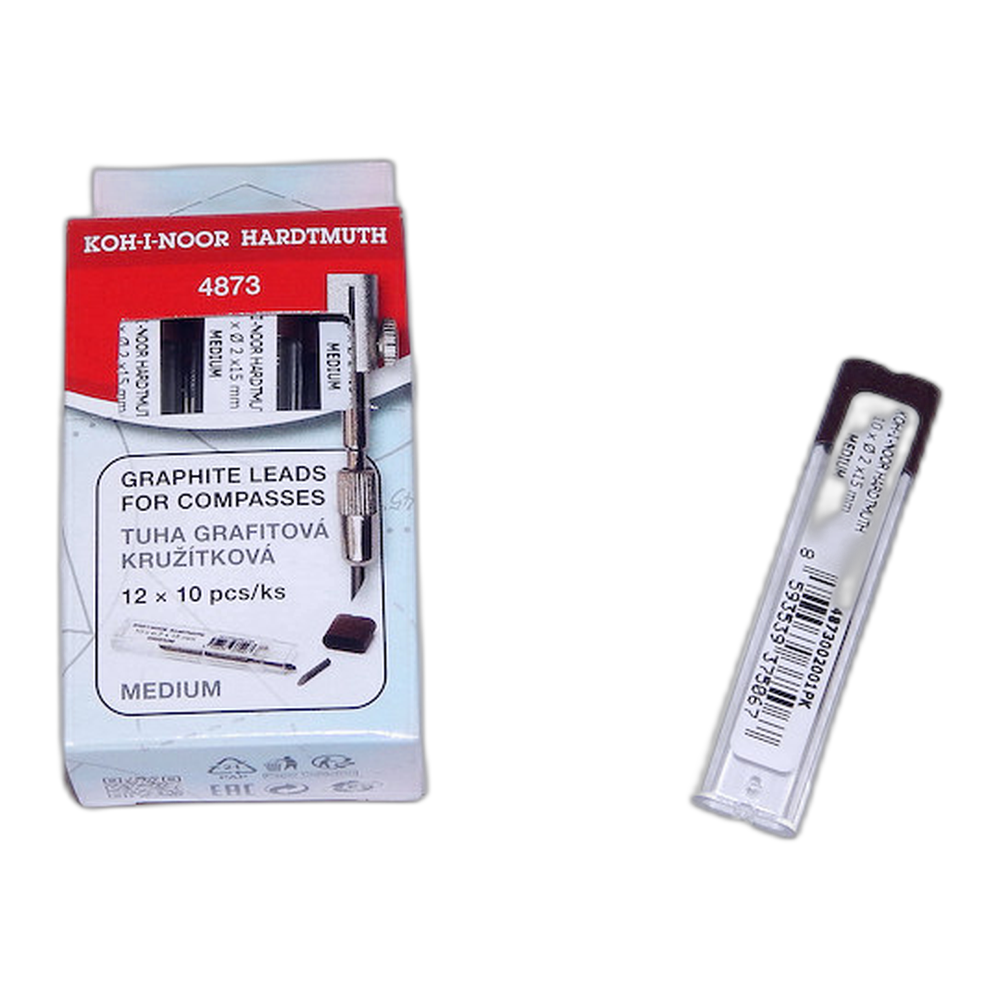 Koh-i-Noor Graphite Compass Leads 4873 2.0 mm Grade 2