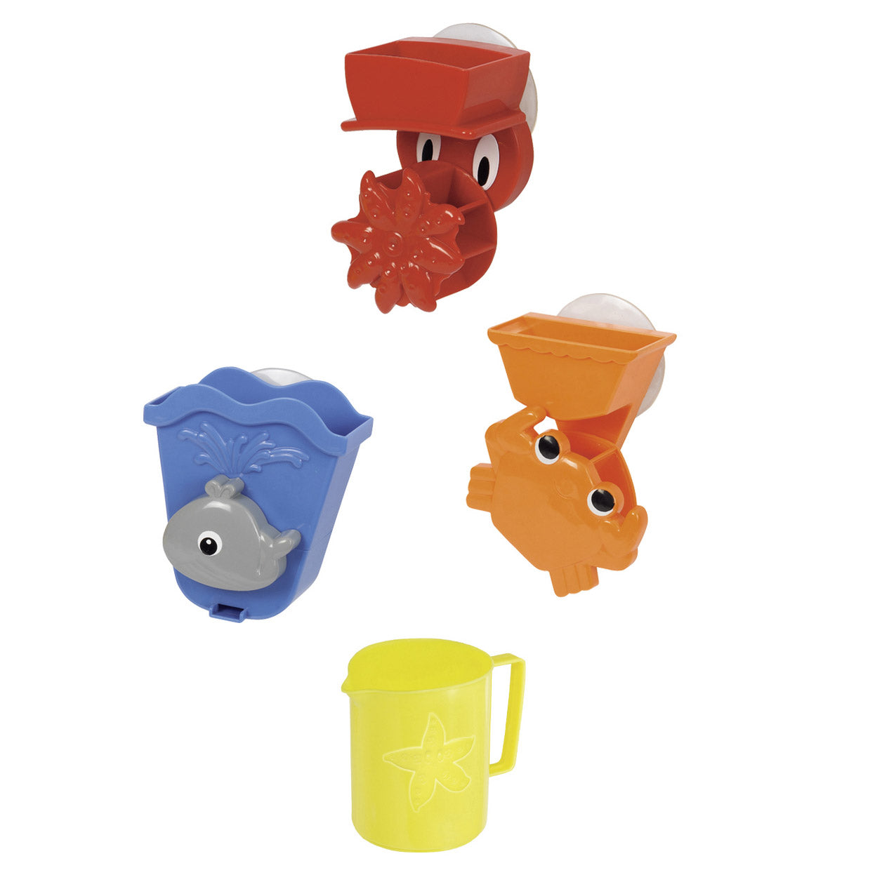 Bath toy set with cup