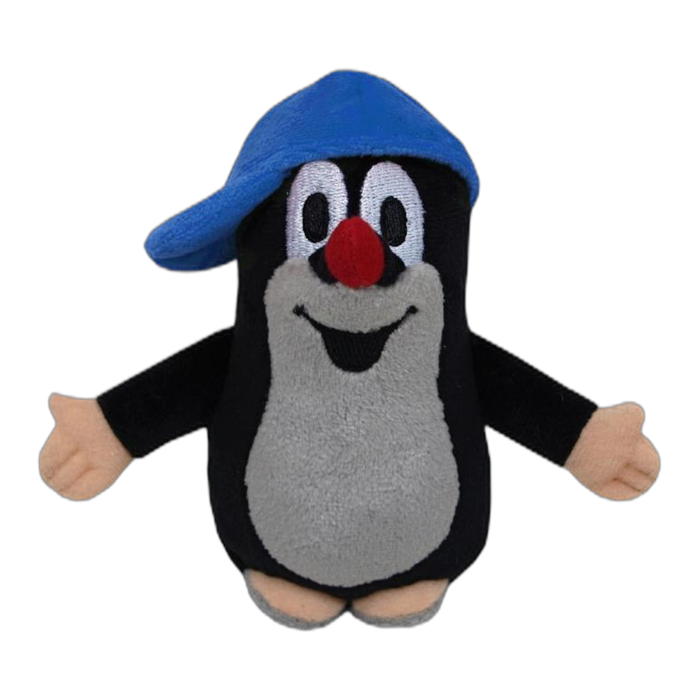 Little Mole 12 cm plush toy, blue cap