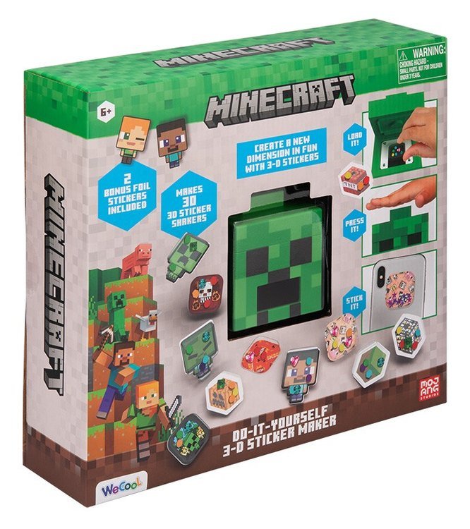 Minecraft 3D Sada na výrobu samolepek
