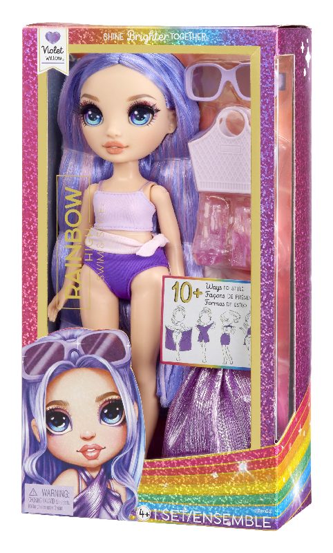 Rainbow High fashion doll in swimsuit - Violet Willow