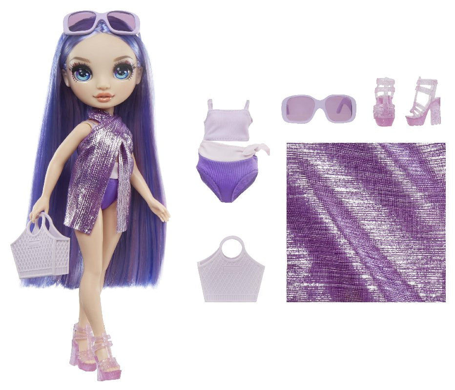 Rainbow High fashion doll in swimsuit - Violet Willow