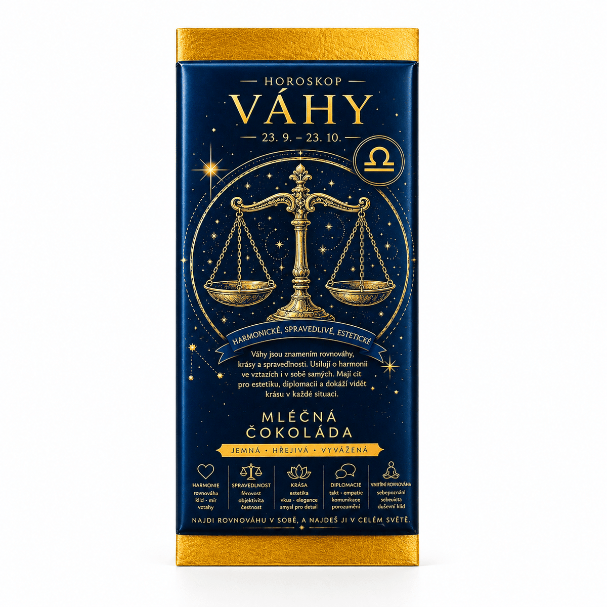 Libra Zodiac Sign Milk Chocolate Gift