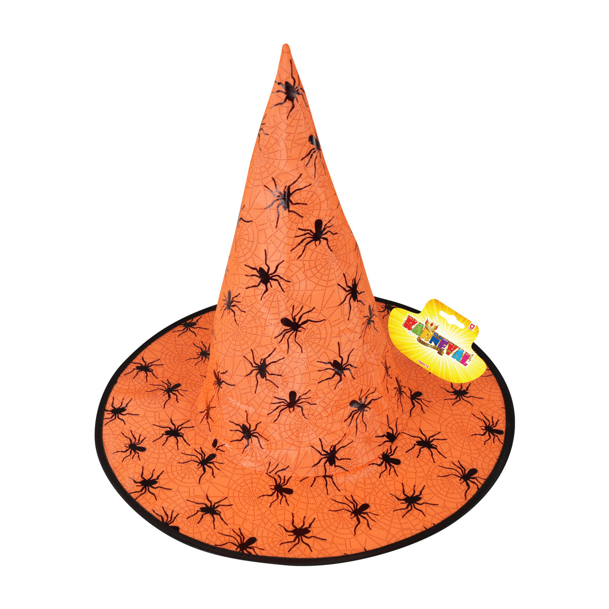 Orange witch hat for adults