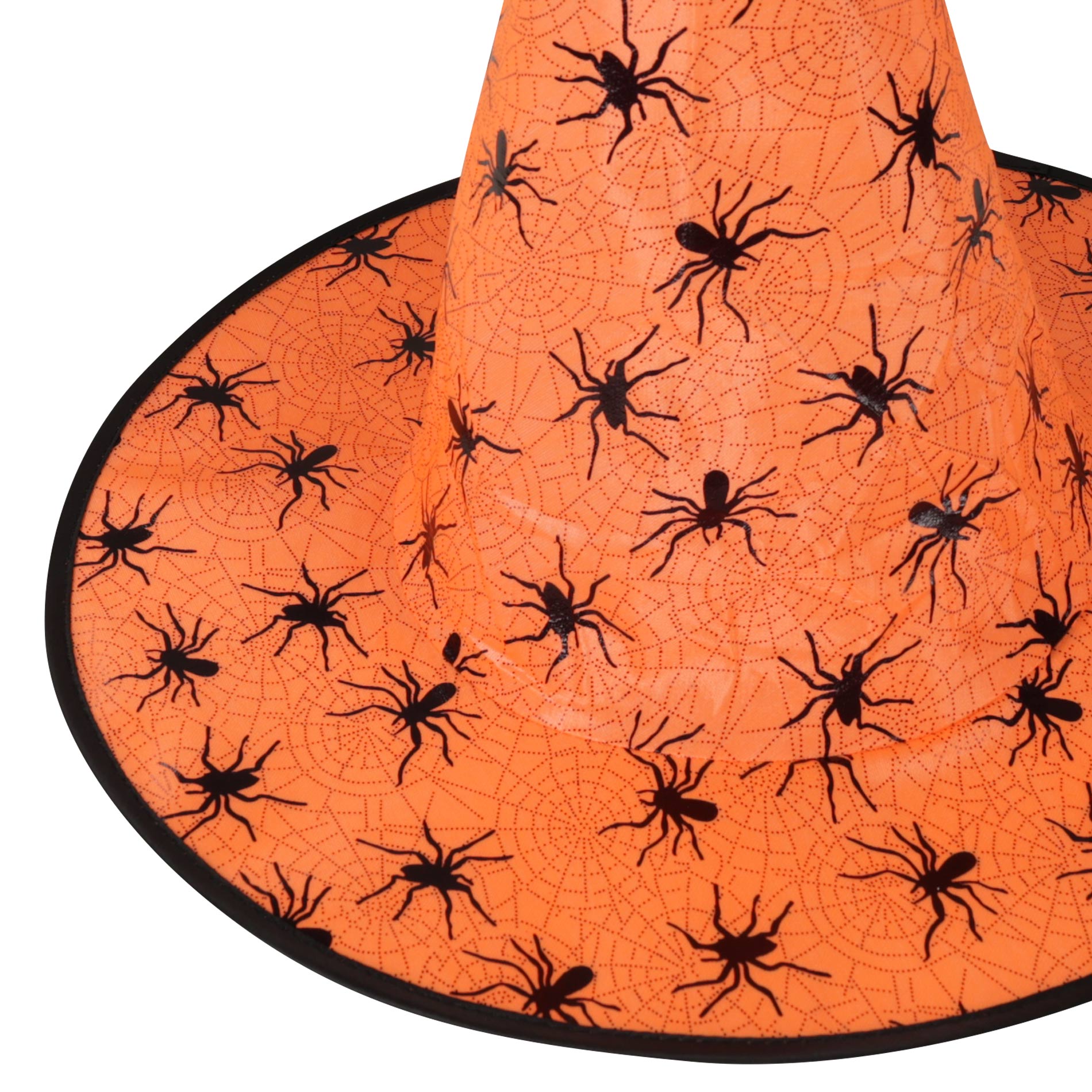 Orange witch hat for adults
