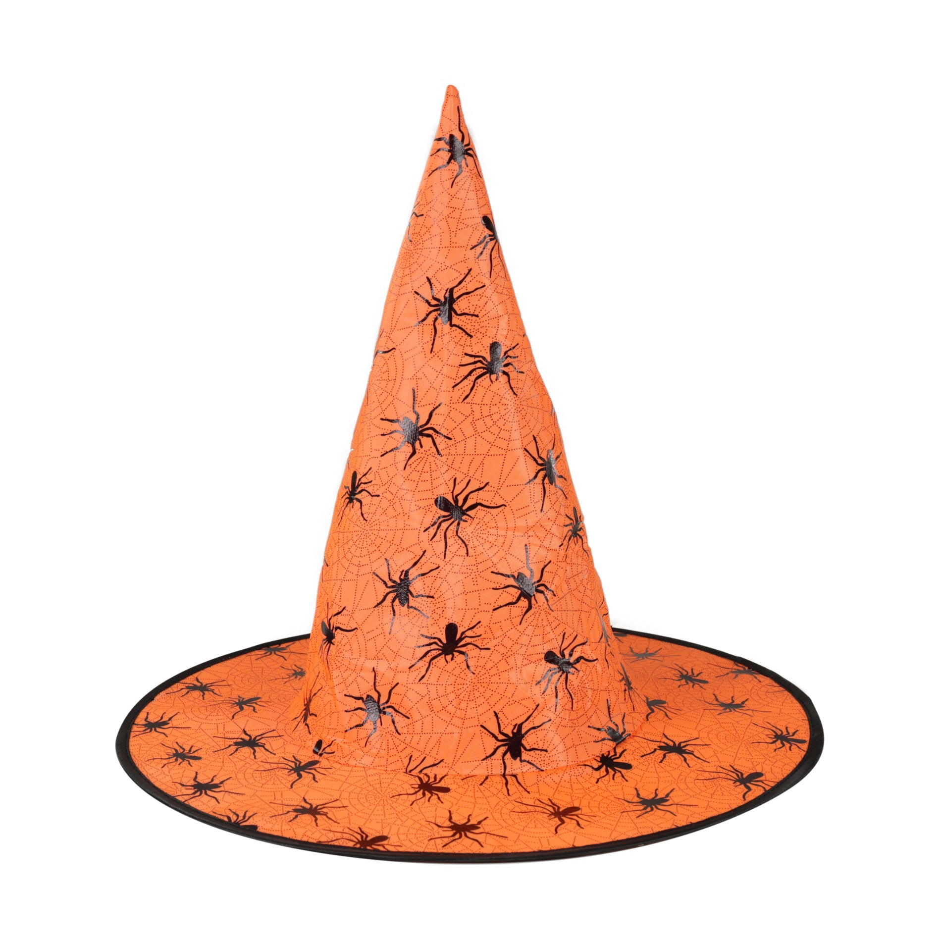 Orange witch hat for adults