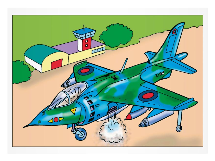 Aircraft Colouring Book A5