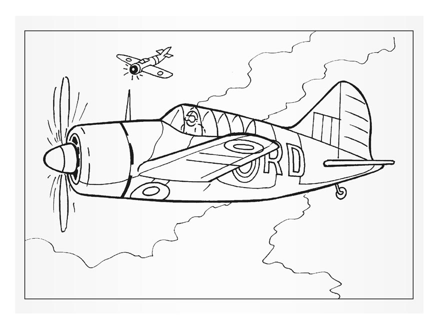 Aircraft Colouring Book A5