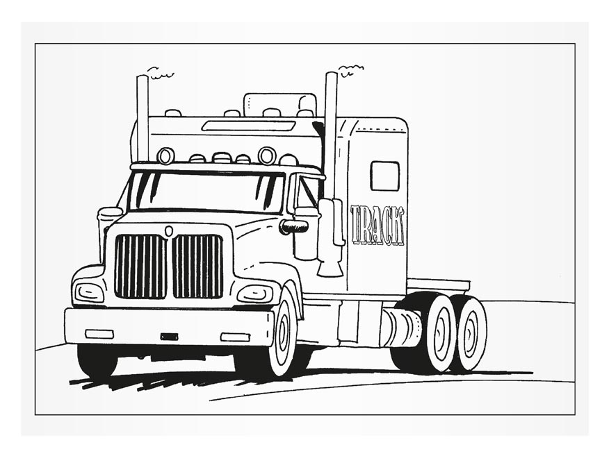 MFP Truck Colouring Book