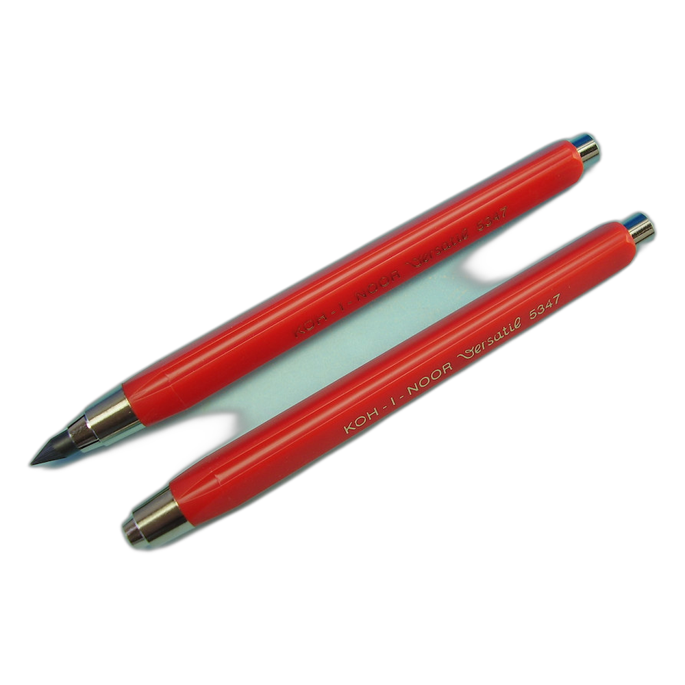 Koh-i-Noor Versatil 5347 Triangular Mechanical Clutch Pencil 5.6 mm Red