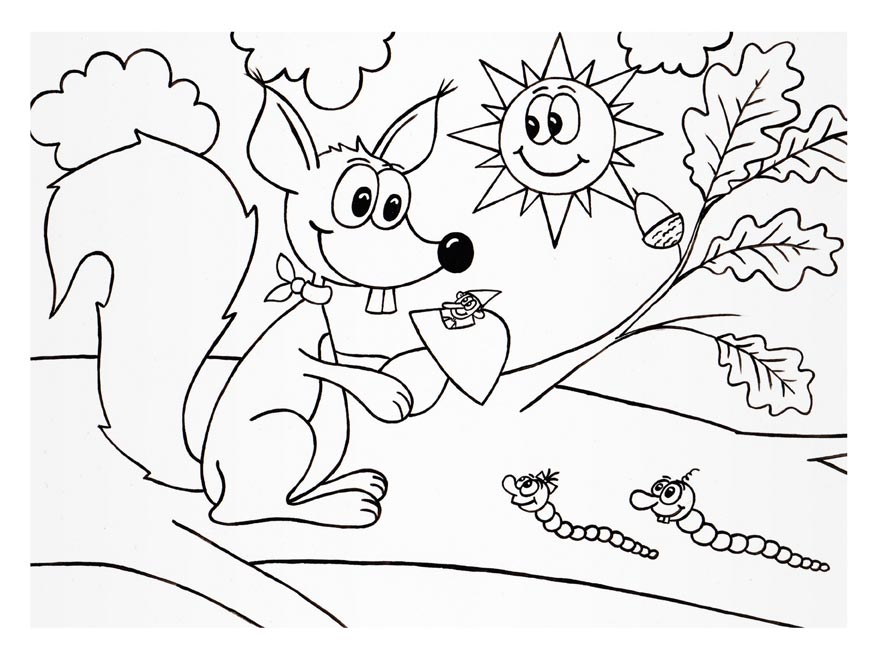 Forest Animals Colouring Book