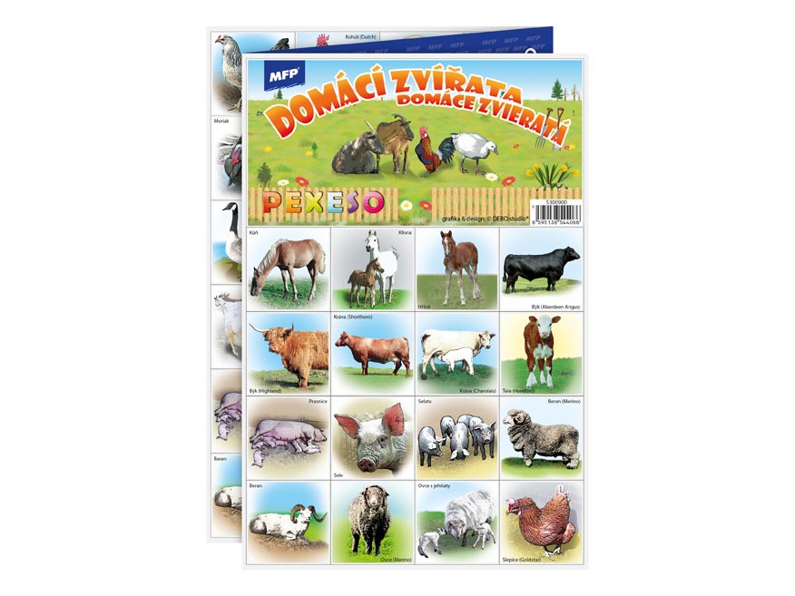 MFP memory game 3xA4 Domestic Animals