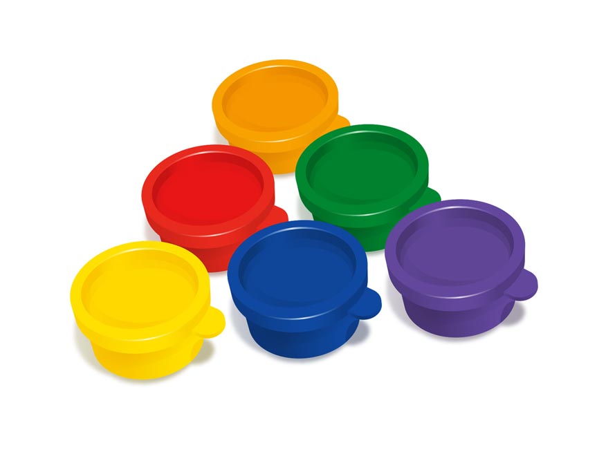 Finger paints set 6 colours