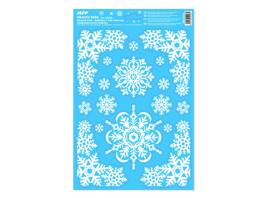 Christmas glitter window film VA003 20x30 cm