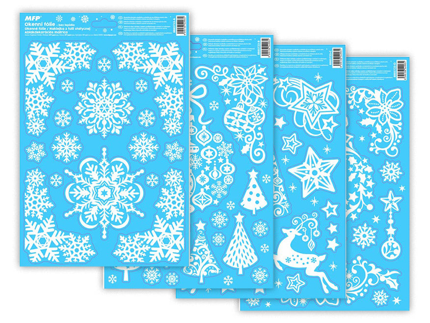 Christmas glitter window film VA003 20x30 cm