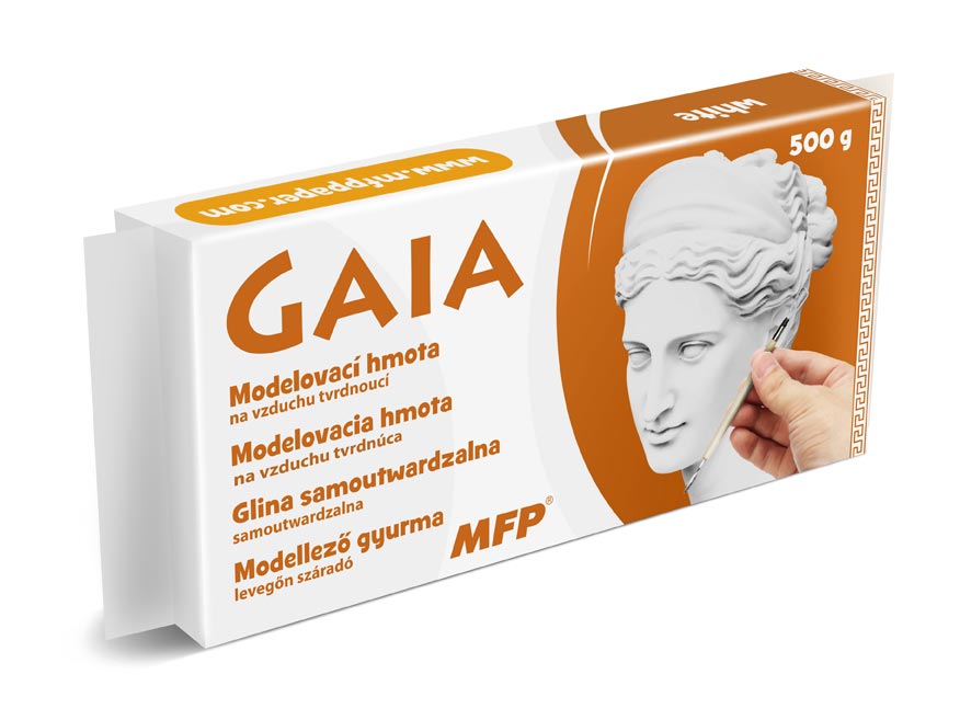 GAIA white air-dry modelling clay 500 g