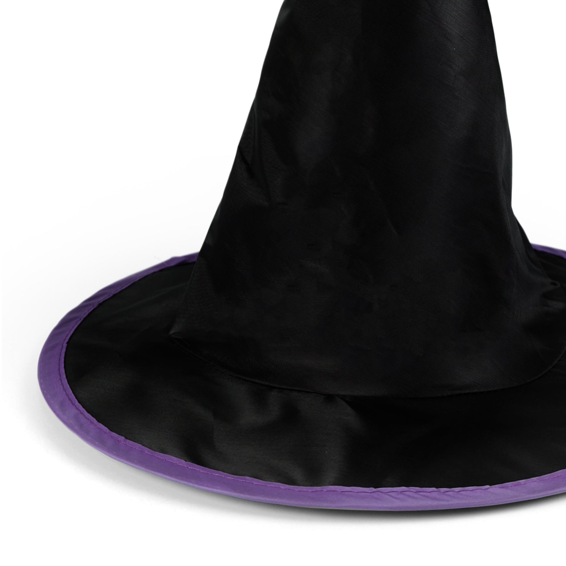 Children's black and purple witch hat