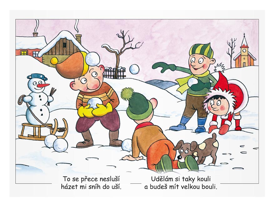 Winter colouring book A5, 16 pages
