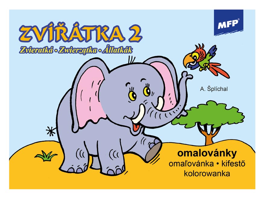 MFP Animals 2 A5 colouring book, 16 pages