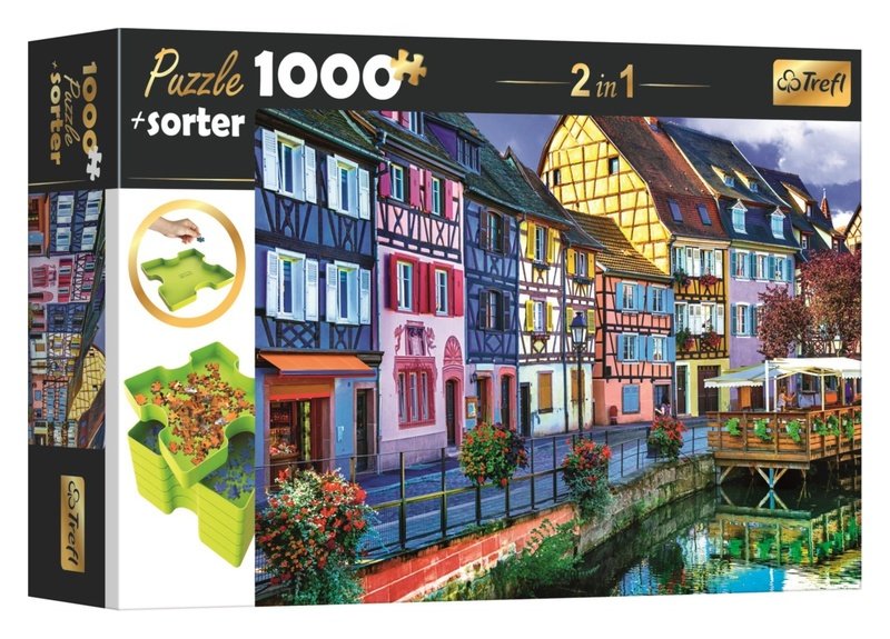 Puzzle s třídičem 2v1: Colmar, Francie 1000 dílků