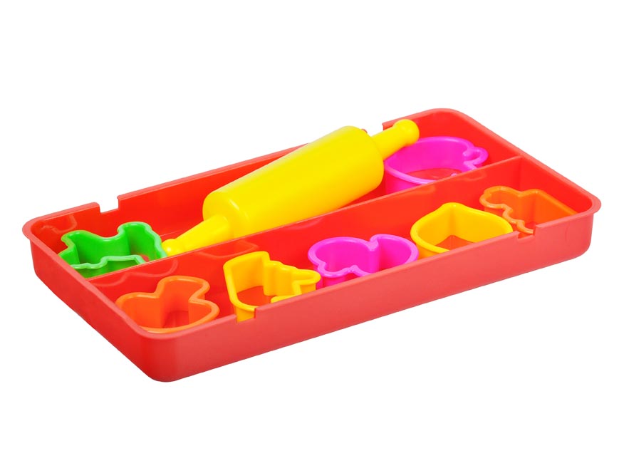 Modelling clay set 7 colours 550 g with tools