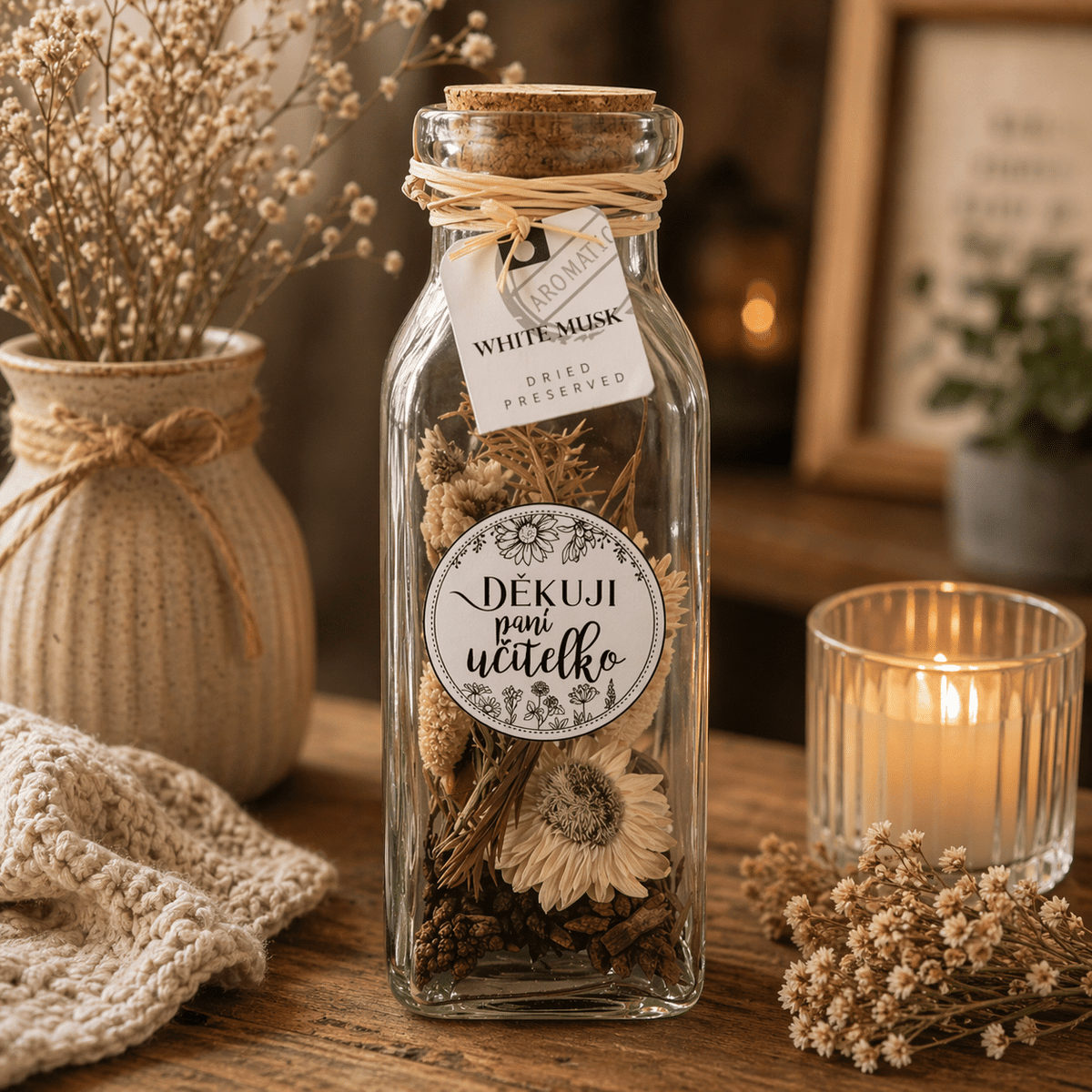 Scented Potpourri in Glass – Thank You, Teacher