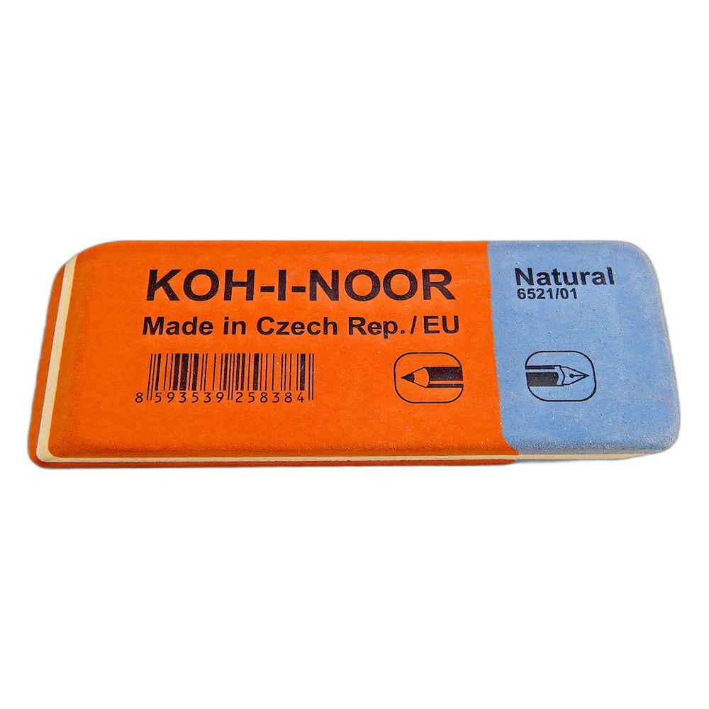 Koh-i-Noor 6521 Large Combined Eraser for Pencil and Ink