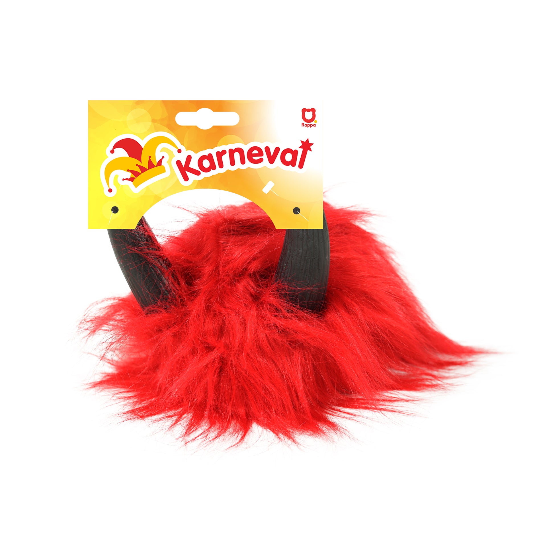 Red devil wig with horns