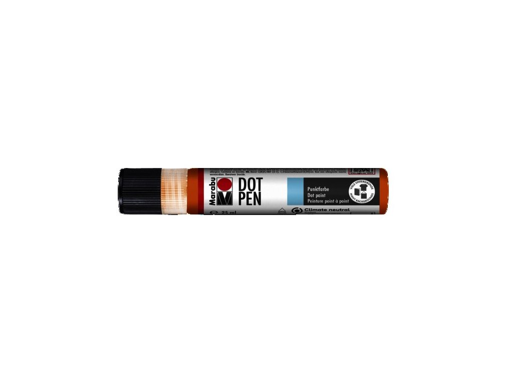 Marabu Dot Pen Tekuté perly matné - oranžová 25 ml