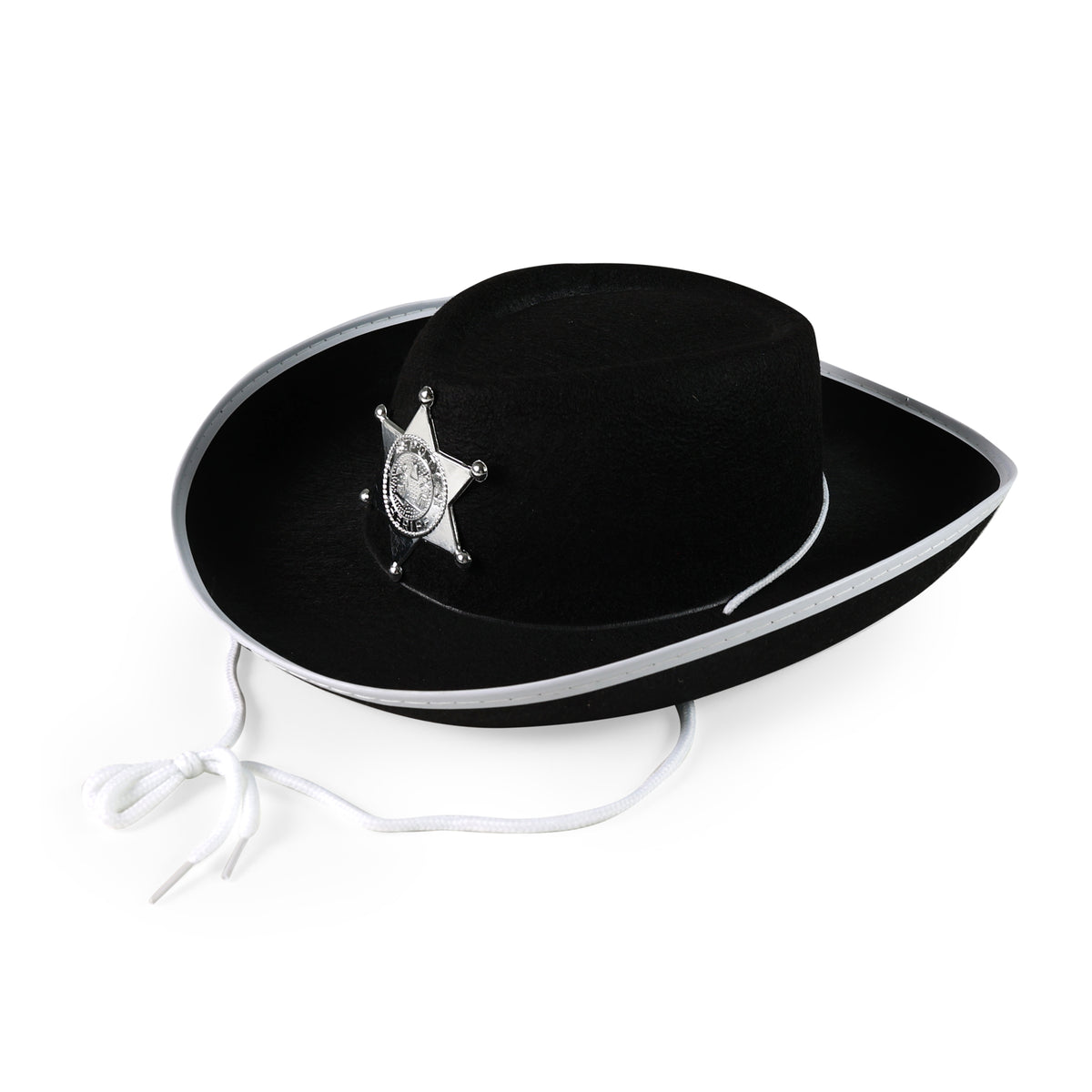 Children's black sheriff hat
