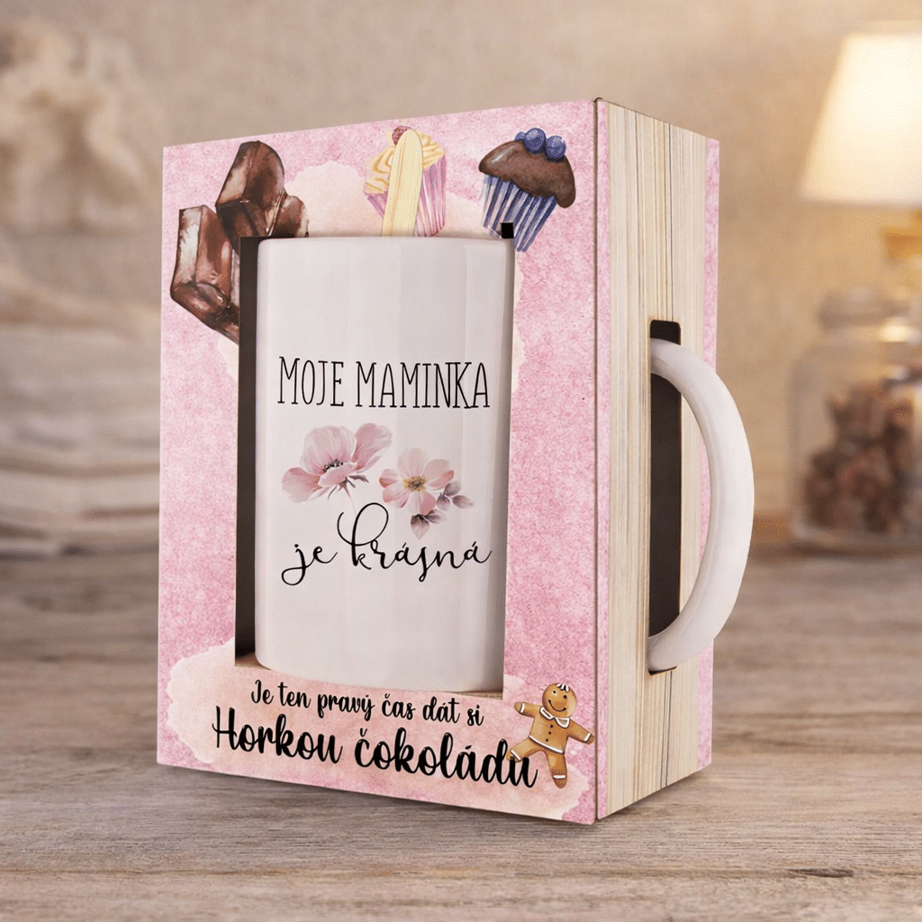 Ceramic Mug and Hot Chocolate Gift Set for Mum