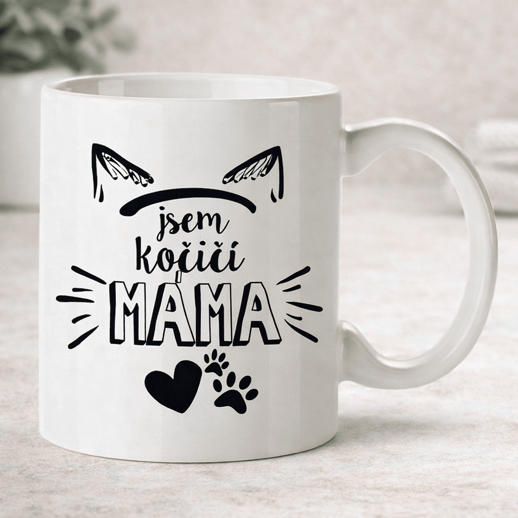 Ceramic Cat Mom Mug 350 ml in Gift Box