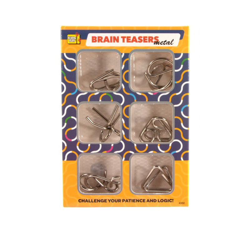 Metal puzzle set 6 pcs