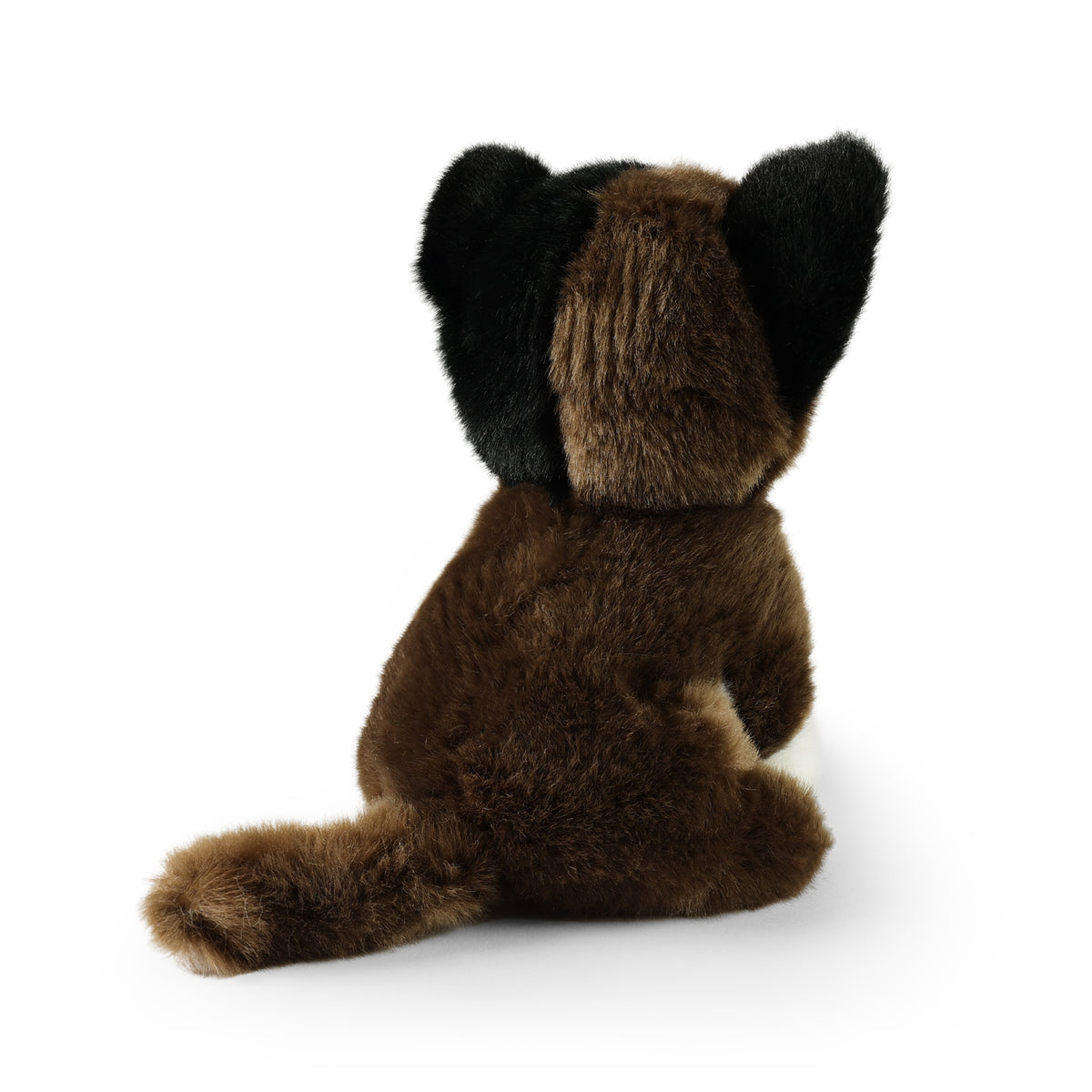 Eco-friendly tricolour plush cat 18 cm