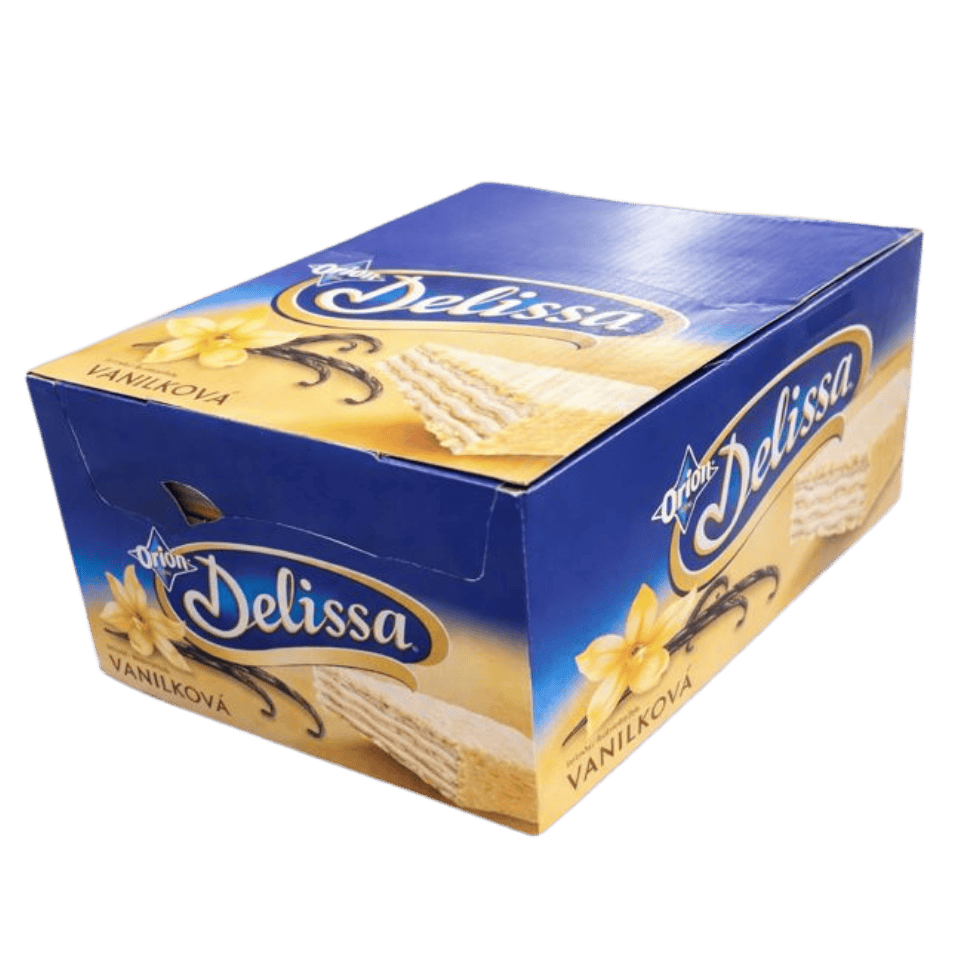 Orion Delissa Vanilla Wafer in White Chocolate / Delissa vanilkova oplatka v bile cokolade Pack of 30 pcs