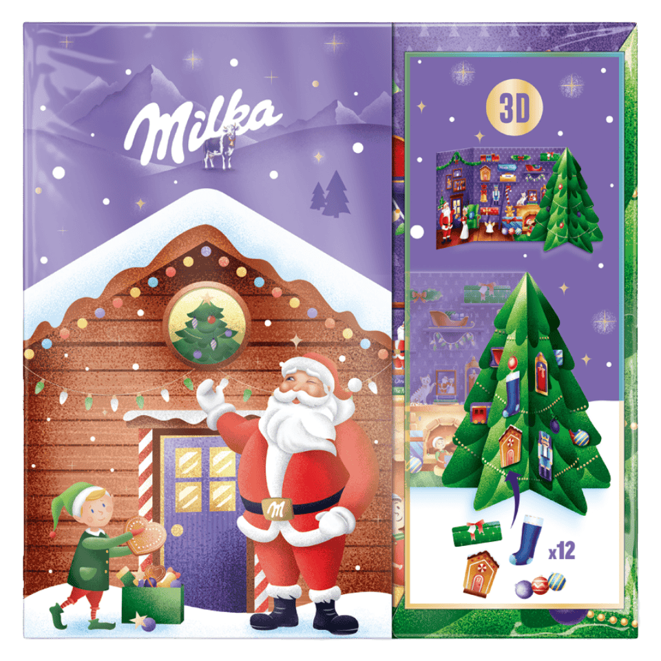 Sedita Milka Pop-Up Advent Calendar / Milka Pop-Up adventni kalendar
