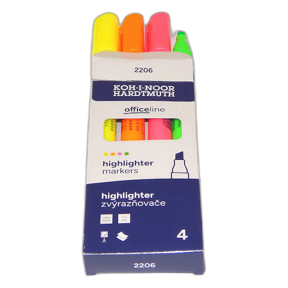 Koh-i-Noor 2206 Highlighters Set of 4